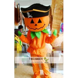 Halloween Pirate Pumpkin Mascot Costume