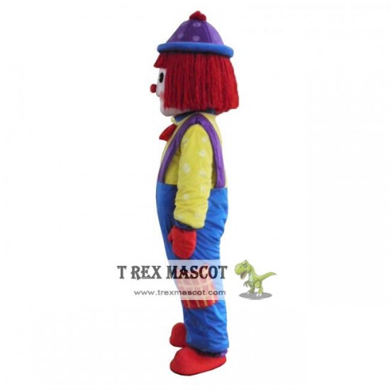 Adult Red Clown Mascot Costume