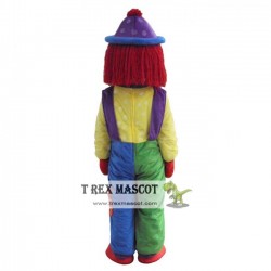 Adult Red Clown Mascot Costume