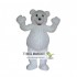 Adult Polar Bear Mascot Costume