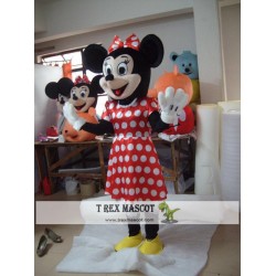 Adult Minnie Mouse Cosplay Halloween Costume Mascot