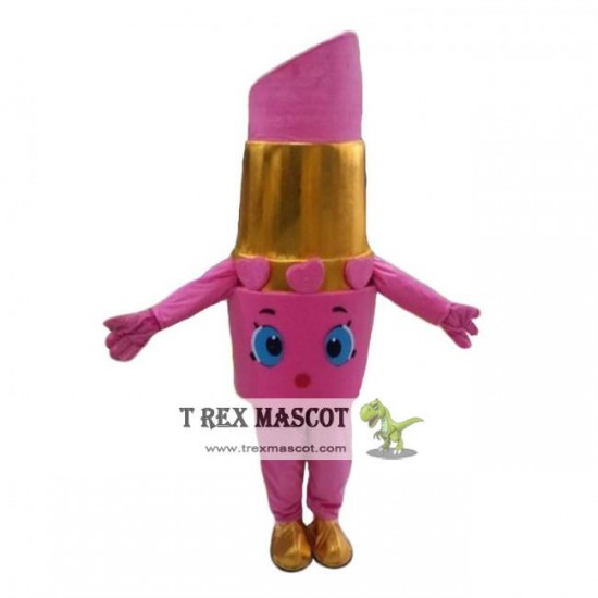 Adult Lipstick Mascot Costume