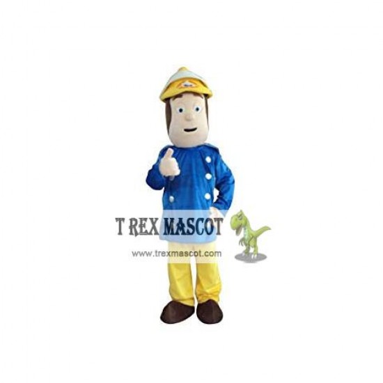 Adult Fireman Sam Mascot Costume