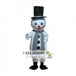 Adult Christmas Snowman Frosty Mascot Costume