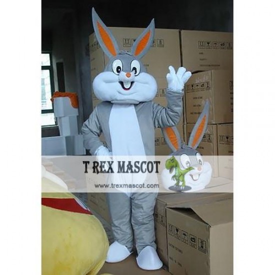 Adult Bugs Bunny Mascot Costume Adult Bugs Bunny Mascot Costume