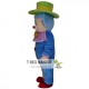 Adult Blue Clown Mascot Costume