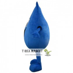 Adult Blue Waterdrop Water Drop Mascot Costume
