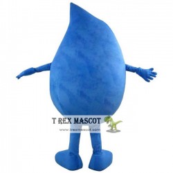 Adult Blue Waterdrop Water Drop Mascot Costume