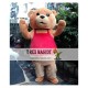 Adult Ted Bear Mascot Costume