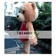 Adult Ted Bear Mascot Costume