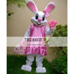 Mrs. Bunny with an Easter basket Mascot Costumes
