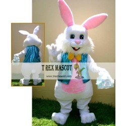 Easter Bunny with a basket Mascot Costumes