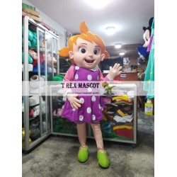 Yoyo Girl Mascot Costume Cocomelon Character