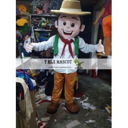 Zenon Man Farm Mascot Costume Character Cosplay