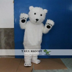 Halloween Polar Bear Mascot Costume Cosplay Party
