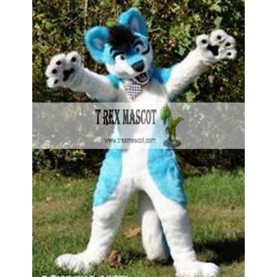 Long Hair Husky Dog Fox Fursuit Mascot Costume