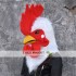 Realistic Rooster Cock Fursuit Head Mask Mascot Head