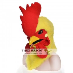 Realistic Rooster Cock Fursuit Head Mask Mascot Head