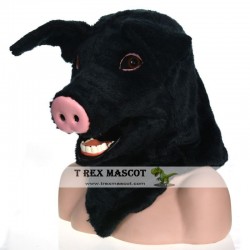 Realistic Pig Fursuit Head Mask Mascot Head