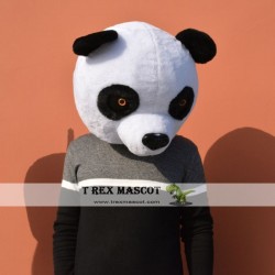 Realistic Panda Fursuit Head Mask Mascot Head
