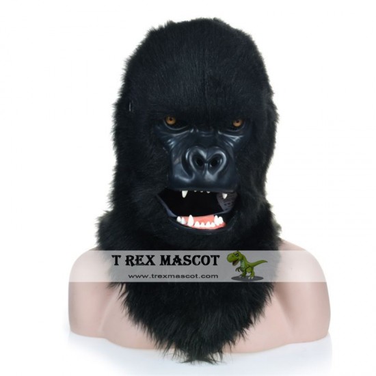 Realistic Chimpanzee Fursuit Head Mask Mascot Head