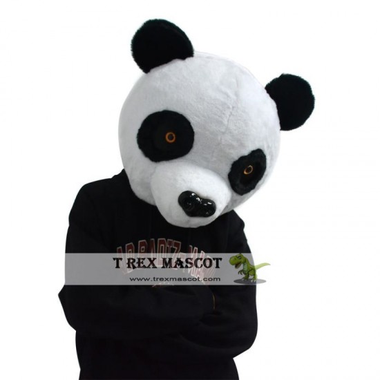 Realistic Panda Fursuit Head Mask Mascot Head