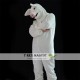 Realistic White Pig Fursuit Mascot Costume