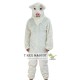 Realistic White Pig Fursuit Mascot Costume