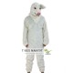 Realistic White Pig Fursuit Mascot Costume