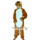 Realistic Brown Wolf Fursuit Mascot Costume