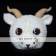 Realistic Sheep Fursuit Head Mask Mascot Head