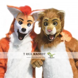 Realistic Lion / Wolf Fursuit Mascot Costume