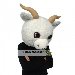 Realistic Sheep Fursuit Head Mask Mascot Head