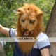 Realistic Lion Fursuit Head Mask Mascot Head