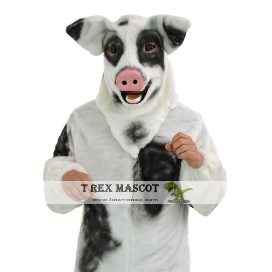 Realistic Pig Fursuit Mascot Costume