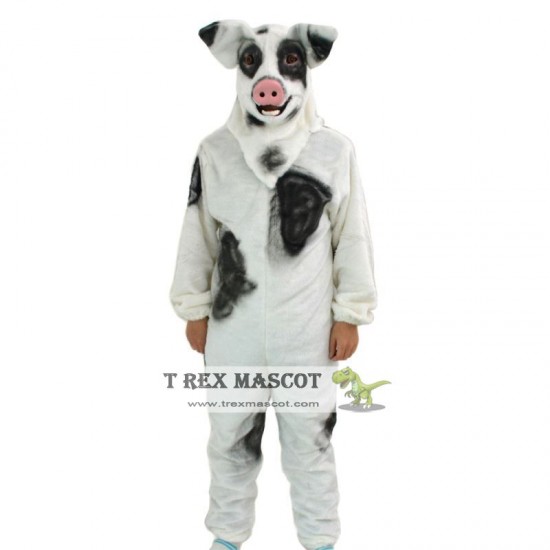 Realistic Pig Fursuit Mascot Costume