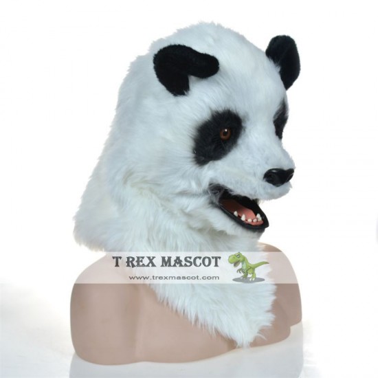 Realistic Panda Fursuit Head Mask Mascot Head