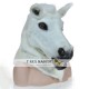 Realistic White Horse Fursuit Head Mask Mascot Head