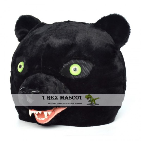 Realistic Black Panther Fursuit Head Mask Mascot Head