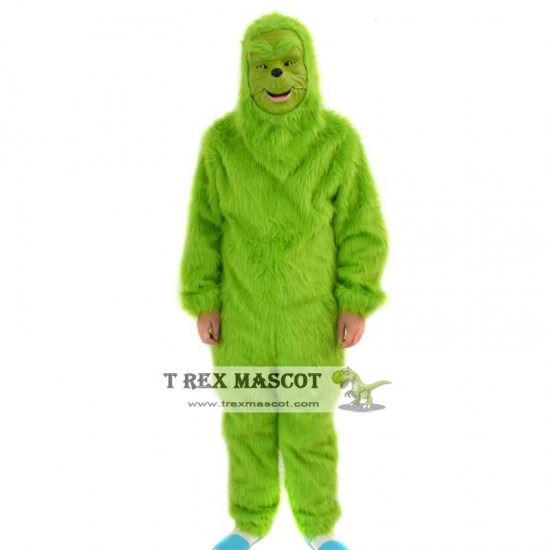 Realistic Green Monster Fursuit Mascot Costume