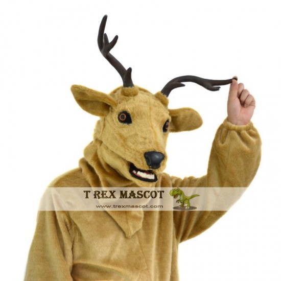 Realistic Elk Deer Fursuit Mascot Costume