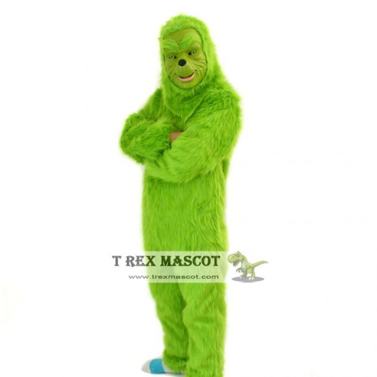 Realistic Green Monster Fursuit Mascot Costume