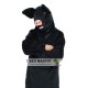 Realistic Black Pig Fursuit Mascot Costume