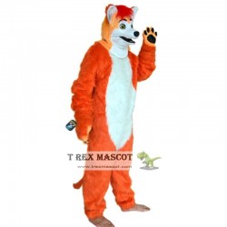 Realistic Grey Wolf Fursuit Mascot Costume