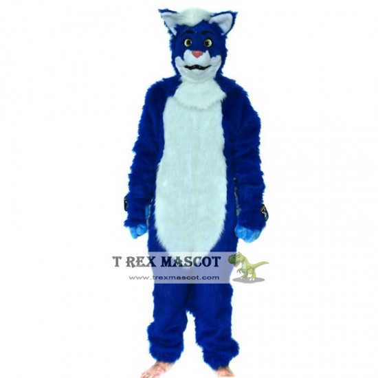 Realistic Blue Fox Dog Fursuit Mascot Costume