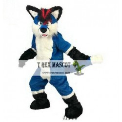 Blue Wolf Husky Dog Fursuit Mascot Costume