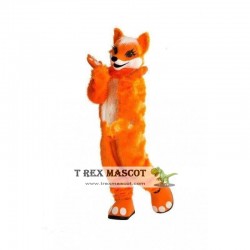 Orange Dog Fox Girl Fursuit Mascot Costume