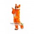 Orange Dog Fox Girl Fursuit Mascot Costume