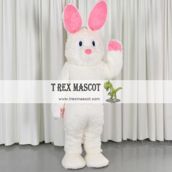 Bunny Easter White Rabbit Mascot Costume for Adult & Kids