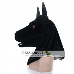 Animal Black cow Fursuit Head Mascot Head